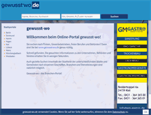 Tablet Screenshot of gewusst-wo.de